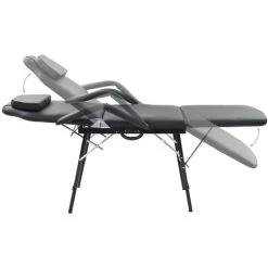 VidaXL Fauteuil De Massage Pour Traitement Facial Simili-cuir Noir - Noir -Pas Cher Fauteuil Magasin 10359277 3