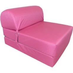 NO-NAME Chauffeuse En Tissu Enduit Seattle Rose Rose - Rose