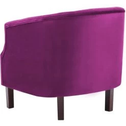Fauteuil Velours Violet VidaXL 10 Fauteuil Velours Violet VidaXL -Pas Cher Fauteuil Magasin 11031339 4