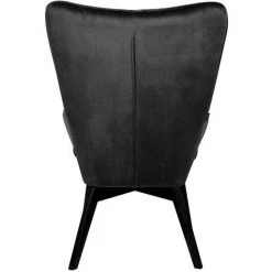 THE HOME DECO FACTORY Fauteuil En Velours Helsinki Noir - Noir 9 THE HOME DECO FACTORY Fauteuil En Velours Helsinki Noir - Noir -Pas Cher Fauteuil Magasin 11635847 4
