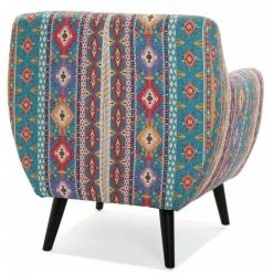 VERSA Fauteuil Lounge Karlsen Multicolore - Multicolore -Pas Cher Fauteuil Magasin 11740051 4