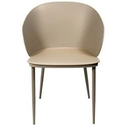 THE HOME DECO FACTORY Fauteuil Alison - Taupe -Pas Cher Fauteuil Magasin 11776537 2
