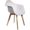 THE HOME DECO FACTORY Fauteuil Scandinave Grosse Maille Gris - Gris -Pas Cher Fauteuil Magasin 11776565 1