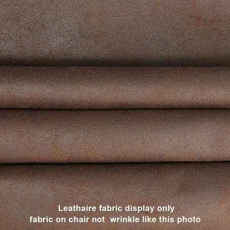 DéCOSHOP26 Fauteuil Lounge / Chaise De Salle à Manger En Tissu Aspect Cuir Marron Foncé Pieds Métal - Marron 5 DéCOSHOP26 Fauteuil Lounge / Chaise De Salle à Manger En Tissu Aspect Cuir Marron Foncé Pieds Métal - Marron – Image 3