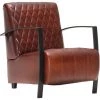 Fauteuil Cuir Véritable Marron VidaXL -Pas Cher Fauteuil Magasin 12205937 1