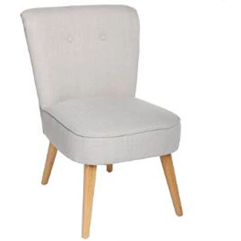 Lot De 2 Fauteuils Coloris Gris Clair - Dim : L. 51 X L. 58 X H. 76 Cm -PEGANE- 3 Lot De 2 Fauteuils Coloris Gris Clair - Dim : L. 51 X L. 58 X H. 76 Cm -PEGANE-