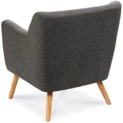 IDMARKET Fauteuil Scandinave LIV En Tissu Gris Anthracite - Gris 11 IDMARKET Fauteuil Scandinave LIV En Tissu Gris Anthracite - Gris -Pas Cher Fauteuil Magasin 12272993 5