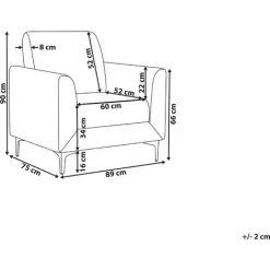 BELIANI Fauteuil En Velours Vert - Vert 9 BELIANI Fauteuil En Velours Vert - Vert -Pas Cher Fauteuil Magasin 12518467 3