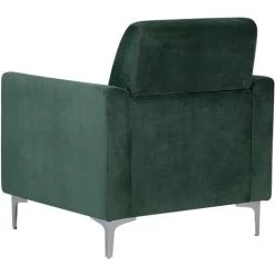BELIANI Fauteuil En Velours Vert - Vert 11 BELIANI Fauteuil En Velours Vert - Vert -Pas Cher Fauteuil Magasin 12518467 5