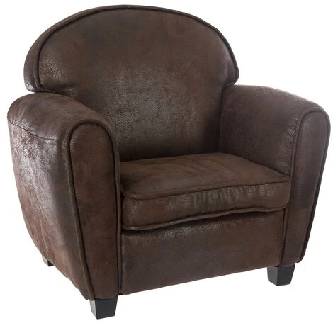 ATMOSPHERA, CRÉATEUR D'INTÉRIEUR Fauteuil Club Marron Pour Enfant - Marron 3 ATMOSPHERA, CRÉATEUR D'INTÉRIEUR Fauteuil Club Marron Pour Enfant - Marron