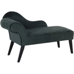 BELIANI Mini Chaise Longue En Velours Vert Côté Gauche - Vert 10 BELIANI Mini Chaise Longue En Velours Vert Côté Gauche - Vert -Pas Cher Fauteuil Magasin 12974281 4
