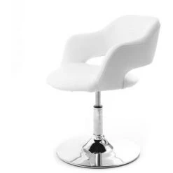 MILIBOO Fauteuil Design JESSY - Blanc - Blanc -Pas Cher Fauteuil Magasin 13150900 3