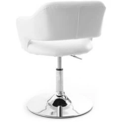 MILIBOO Fauteuil Design JESSY - Blanc - Blanc -Pas Cher Fauteuil Magasin 13150900 4