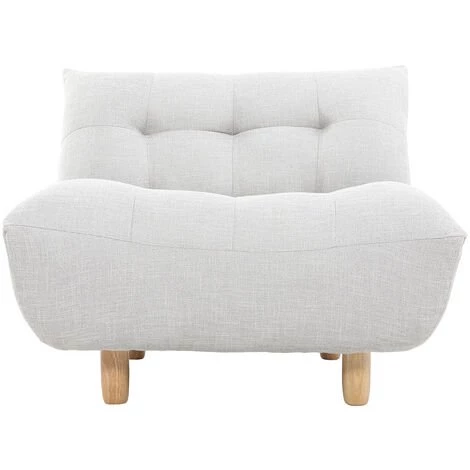 MILIBOO Fauteuil Scandinave En Tissu Chêne YUMI - Gris Perle - Gris Perle 3 MILIBOO Fauteuil Scandinave En Tissu Chêne YUMI - Gris Perle - Gris Perle
