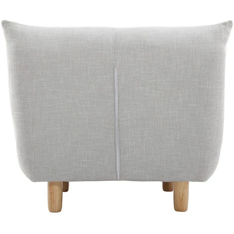 MILIBOO Fauteuil Scandinave En Tissu Chêne YUMI - Gris Perle - Gris Perle 5 MILIBOO Fauteuil Scandinave En Tissu Chêne YUMI - Gris Perle - Gris Perle – Image 3