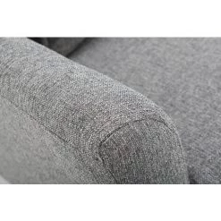 MILIBOO Fauteuil Design Tissu Chêne KATE - Gris - Gris -Pas Cher Fauteuil Magasin 13151376 4