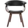 MILIBOO Fauteuil Scandinave Bois OKTAV - Noyer / Noir - Noyer / Noir 1 MILIBOO Fauteuil Scandinave Bois OKTAV - Noyer / Noir - Noyer / Noir -Pas Cher Fauteuil Magasin 13151464 1
