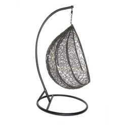 MILIBOO Fauteuil Suspendu Oeuf Résine Façon Rotin MOJO - Gris - Gris 9 MILIBOO Fauteuil Suspendu Oeuf Résine Façon Rotin MOJO - Gris - Gris -Pas Cher Fauteuil Magasin 13151615 3