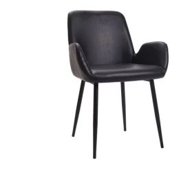 MILIBOO Fauteuils Vintage Avec Pieds Métal (lot De 2) TIKA - Noir - Noir 9 MILIBOO Fauteuils Vintage Avec Pieds Métal (lot De 2) TIKA - Noir - Noir -Pas Cher Fauteuil Magasin 13151851 3