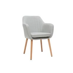 MILIBOO Fauteuil Scandinave Pieds Chêne ALEYNA - Gris Clair - Gris Clair 8 MILIBOO Fauteuil Scandinave Pieds Chêne ALEYNA - Gris Clair - Gris Clair -Pas Cher Fauteuil Magasin 13160065 2