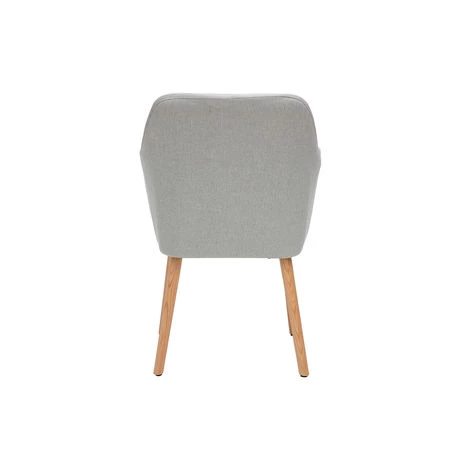 MILIBOO Fauteuil Scandinave Pieds Chêne ALEYNA - Gris Clair - Gris Clair 6 MILIBOO Fauteuil Scandinave Pieds Chêne ALEYNA - Gris Clair - Gris Clair – Image 4