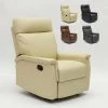 LE ROI DU RELAX Fauteuil Relax Inclinable Avec Repose-pieds En Similcuir Design Aurora | Couleur: Beige -Pas Cher Fauteuil Magasin 13203730 1