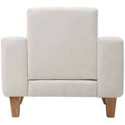 MILIBOO Fauteuil Scandinave Blanc Cassé Pieds Bois FJORD - Bois Clair / Blanc 9 MILIBOO Fauteuil Scandinave Blanc Cassé Pieds Bois FJORD - Bois Clair / Blanc -Pas Cher Fauteuil Magasin 13205142 3