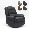 LE ROI DU RELAX Fauteuil à Bascule Inclinable Avec Repose-pieds En Tissu Relax Sofia | Couleur: Noir -Pas Cher Fauteuil Magasin 13220041 1