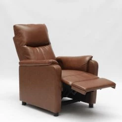 LE ROI DU RELAX Fauteuil Relax Inclinable Avec Repose-pieds En Similcuir Giulia | Couleur: Marron -Pas Cher Fauteuil Magasin 13233176 4