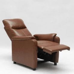 LE ROI DU RELAX Fauteuil Relax Inclinable Avec Repose-pieds En Similcuir Giulia | Couleur: Marron -Pas Cher Fauteuil Magasin 13233176 5