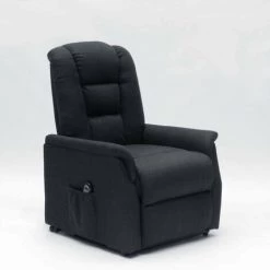 LE ROI DU RELAX Fauteuil Électrique Équipé De Roues Arrière Et D'un Système De Levage Emma | Couleur: Noir -Pas Cher Fauteuil Magasin 13233193 3
