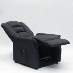 LE ROI DU RELAX Fauteuil Électrique Équipé De Roues Arrière Et D'un Système De Levage Emma | Couleur: Noir -Pas Cher Fauteuil Magasin 13233193 5
