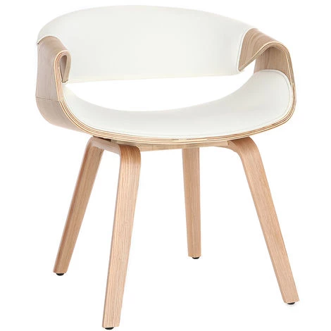 MILIBOO Fauteuil Scandinave Bois ARAMIS - Bois Clair / Blanc - Bois Clair / Blanc 4 MILIBOO Fauteuil Scandinave Bois ARAMIS - Bois Clair / Blanc - Bois Clair / Blanc – Image 2
