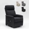 LE ROI DU RELAX Fauteuil Relax Électrique Avec Système Releveur Et Roulettes Pour Personnes Agées Giorgia | Couleur: Noir -Pas Cher Fauteuil Magasin 13261430 1