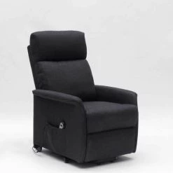 LE ROI DU RELAX Fauteuil Relax Électrique Avec Système Releveur Et Roulettes Pour Personnes Agées Giorgia | Couleur: Noir -Pas Cher Fauteuil Magasin 13261430 3