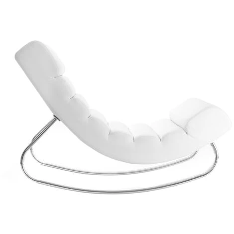 MILIBOO Fauteuil Design Rocking Chair TAYLOR - Blanc - Blanc 4 MILIBOO Fauteuil Design Rocking Chair TAYLOR - Blanc - Blanc – Image 2