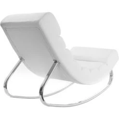 MILIBOO Fauteuil Design Rocking Chair TAYLOR - Blanc - Blanc 8 MILIBOO Fauteuil Design Rocking Chair TAYLOR - Blanc - Blanc -Pas Cher Fauteuil Magasin 13400386 3