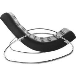 MILIBOO Rocking Chair Design CHESTY - Noir - Noir -Pas Cher Fauteuil Magasin 13400389 3