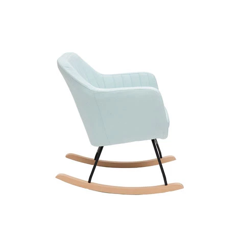 MILIBOO Rocking Chair Scandinave En Tissu ALEYNA - Vert Menthe - Vert Menthe 5 MILIBOO Rocking Chair Scandinave En Tissu ALEYNA - Vert Menthe - Vert Menthe – Image 3