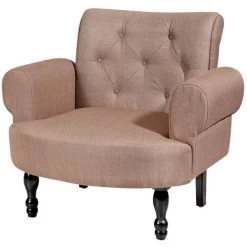 MUCOLA Chaise Relax Salon Fauteuil Inclinable Brun Chaise Relax