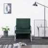 Fauteuil Avec Pieds En Chrome Velours Vert Foncé VidaXL 1 Fauteuil Avec Pieds En Chrome Velours Vert Foncé VidaXL -Pas Cher Fauteuil Magasin 13724917 1