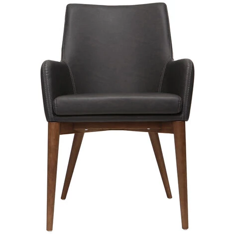 MILIBOO Fauteuils Design Polyester (lot De 2) SHANA - Noir - Noir 4 MILIBOO Fauteuils Design Polyester (lot De 2) SHANA - Noir - Noir – Image 2