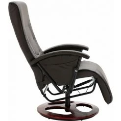 Fauteuil TV Pivotant Similicuir Marron VidaXL -Pas Cher Fauteuil Magasin 13759852 4