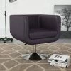 VidaXL Fauteuil Pivotant Similicuir Marron - Brun