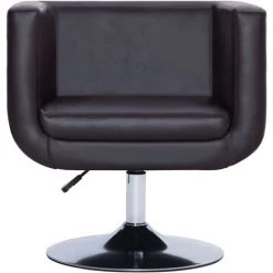 VidaXL Fauteuil Pivotant Similicuir Marron - Brun -Pas Cher Fauteuil Magasin 13875282 3