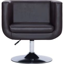 VidaXL Fauteuil Pivotant Similicuir Marron - Brun -Pas Cher Fauteuil Magasin 13875282 4