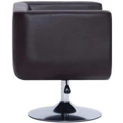 VidaXL Fauteuil Pivotant Similicuir Marron - Brun -Pas Cher Fauteuil Magasin 13875282 5