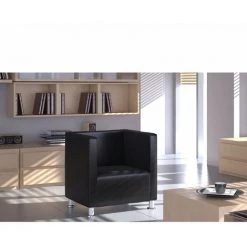 VIDAXL Fauteuil Design De Cube Cuir Synthétique Noir - Noir 9 VIDAXL Fauteuil Design De Cube Cuir Synthétique Noir - Noir -Pas Cher Fauteuil Magasin 14075635 3