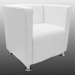 VIDAXL Fauteuil Design De Cube Cuir Synthétique Blanc - Blanc 9 VIDAXL Fauteuil Design De Cube Cuir Synthétique Blanc - Blanc -Pas Cher Fauteuil Magasin 14075636 3