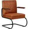 VIDAXL Fauteuil Cuir Véritable 63 X 75 X 88 Cm Marron Clair - Brun - Fauteuils Club, Fauteuils Inclinables Et Chauffeuses Lits - Brun - Brun 2 VIDAXL Fauteuil Cuir Véritable 63 X 75 X 88 Cm Marron Clair - Brun - Fauteuils Club, Fauteuils Inclinables Et Chauffeuses Lits - Brun - Brun -Pas Cher Fauteuil Magasin 14077354 1